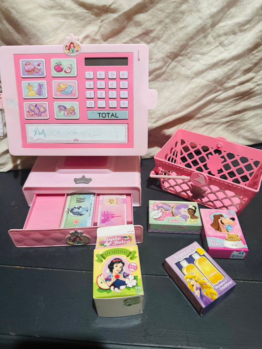 Disney Princess Style Collection Cash Register Shop N Play Market Set Pretend Toy