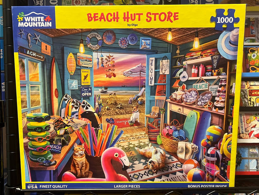 White Mountain Puzzle 1000 piece puzzle. No smoking/No pet home. Assembled once.