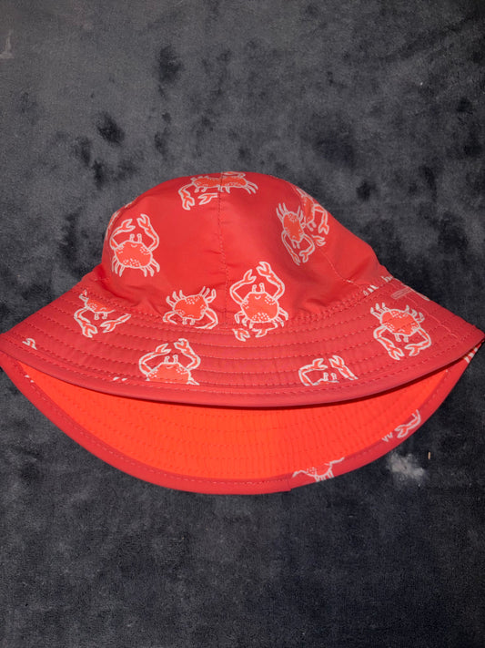 Cat & Jack UPF Bucket Hat Roughly 0-6 Months Crab UPF Sun Hat 6 Months