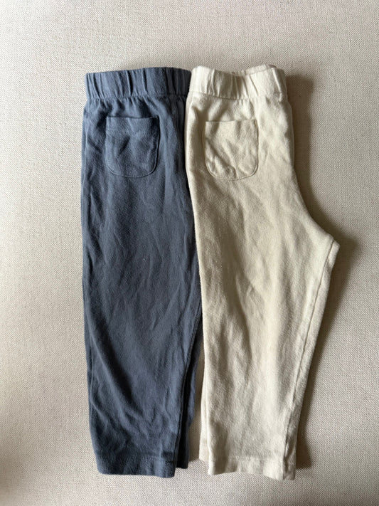 Easy Peasy GUC organic cotton pants set of two 24 Months
