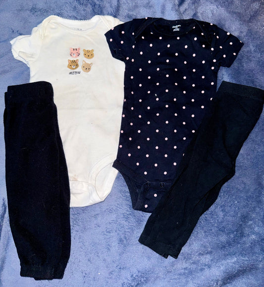 Gerber/Carters 4 piece set 12 months Gerber/Carters 4 piece set 12 months 12 Months