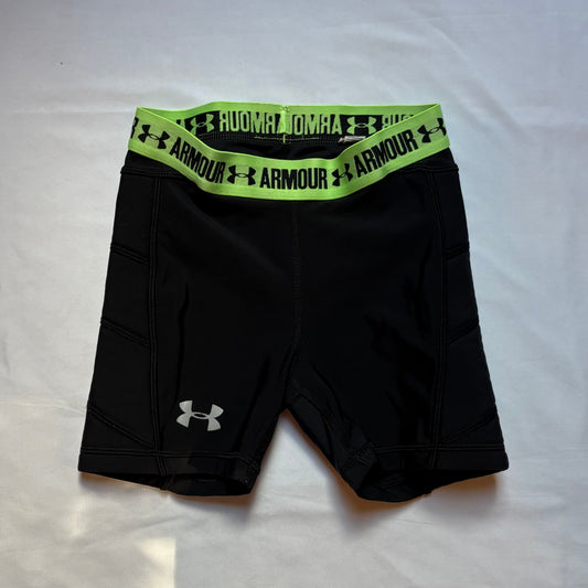 Under Armour size small baseball football black compression shorts with padding on the sides 8