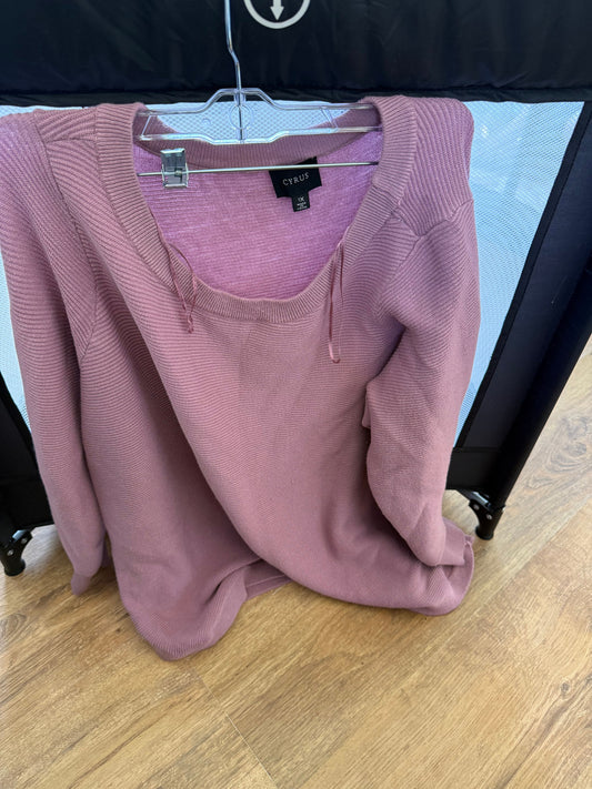 Cyrus Pink sweater Women's - XXL