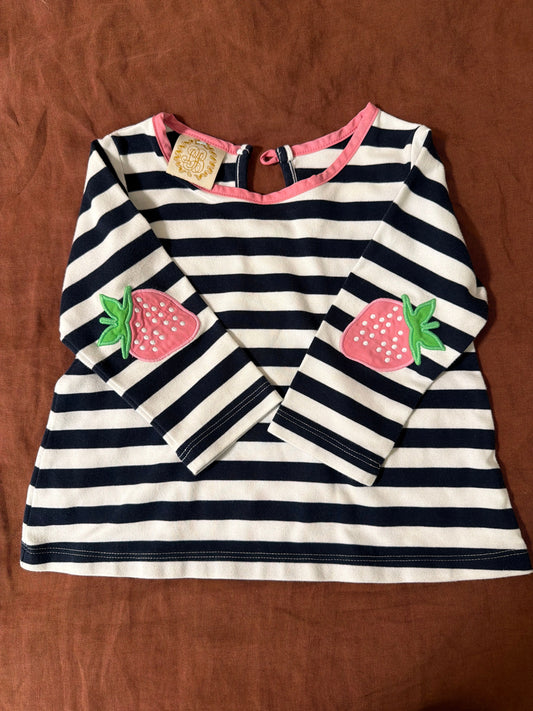 Beaufort Bonnet Company Strawberry blouse- thick cotton 2T