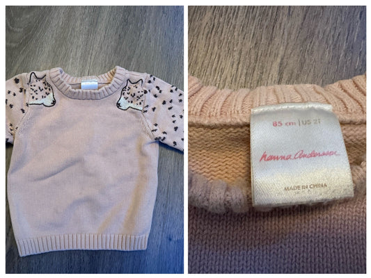 Hanna Andersson Hanna Andersson Cheetah Sweater 2t VGUC 2T