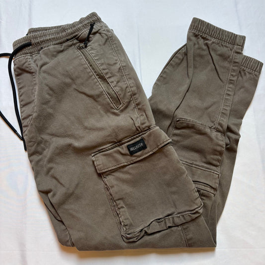 Hollister brown cargo joggers size Medium M Men's - M