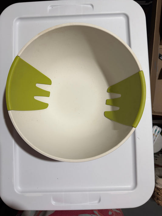Large Salad Serving Bowl Large salad serving bowl with scoopers Kitchen