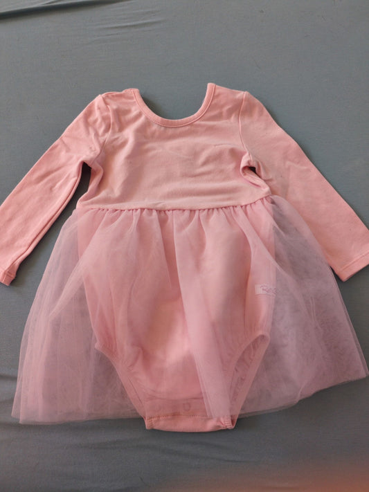 Ruffle Butts - 18/24m NWT! Retail $40! Pink tulle long sleeve twirl dress 18 Months
