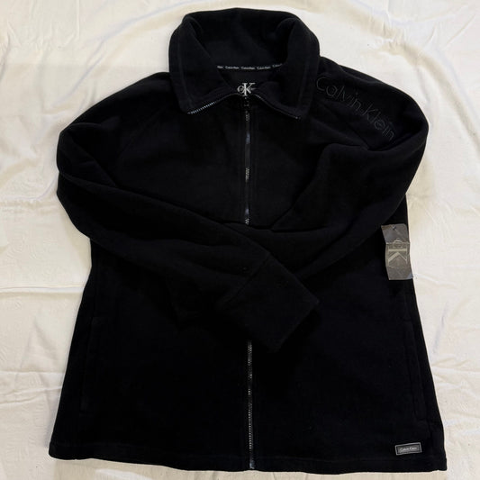Calvin Klein - Women - Sz XXL - NEW Blk - Full Zip - Fleece Jacket Women's - XXL