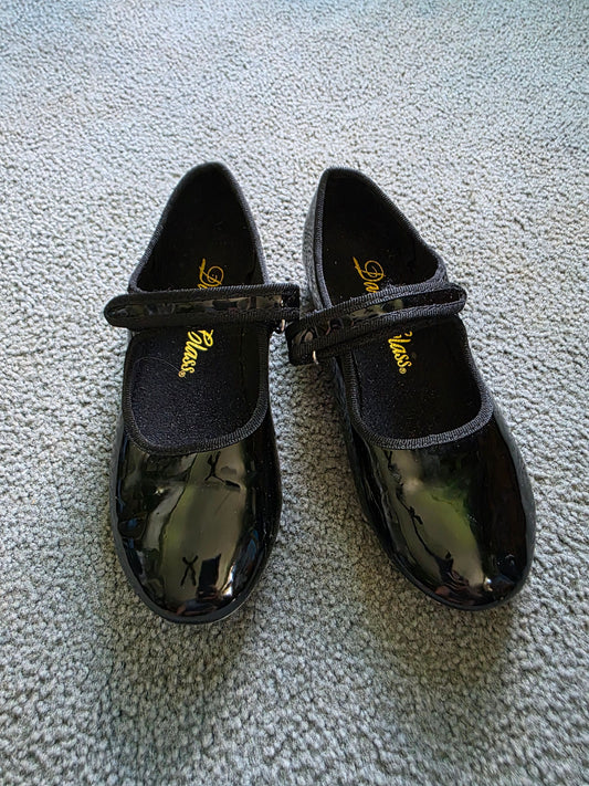 Dance Class Size 1.5 black tap shoes 1-1/2 (Big Kid)