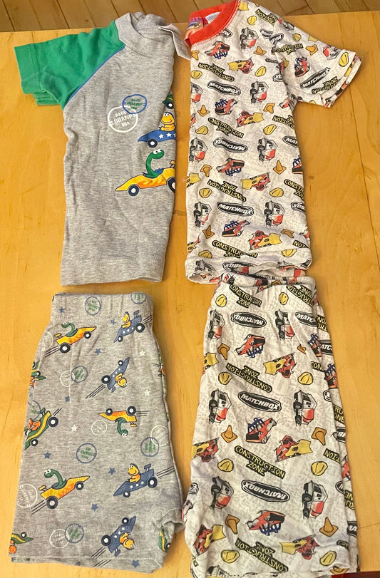 Matchbox & Okie Dokie Two pairs of shorts pajamas 3T