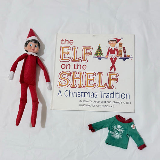 Elf on the Shelf Includes elf, book and shirt Figures and Animals