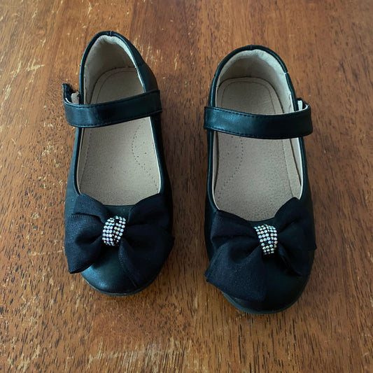 Amazon Rhinestone Bow Mary Jane dress shoes Sz 31 eu 13 (Lil' Kid)