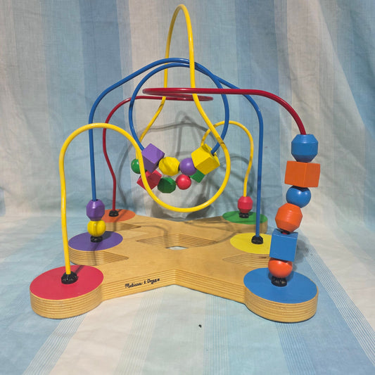 Melissa & Doug Classic Toy Bead Maze educational play, encouraging color and shape recognition Toddler
