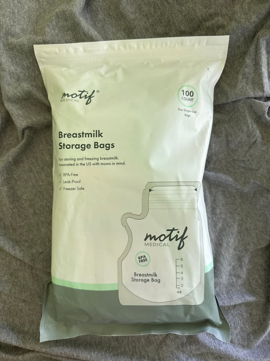 Motif New 100 count milk storage bags Nursing