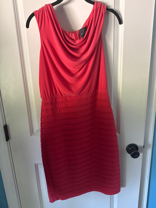 Adrianna Papell Orange dress with drop neck Women's 6