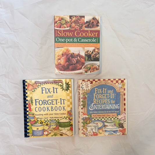 3 Crock pot cookbooks Fix-It-And-Forget-It Kitchen