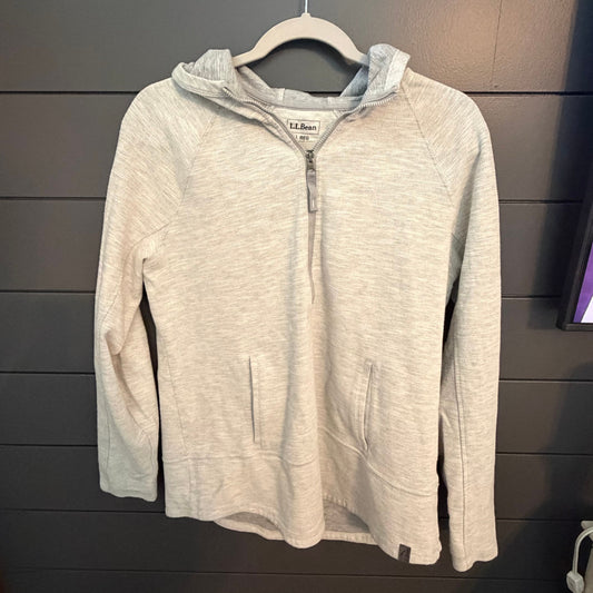 LLBean Quarter zip sweatshirt, gray Women's - L