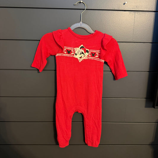 Disney x Jumping Beans Minnie Mouse Holiday Romper 3 Months