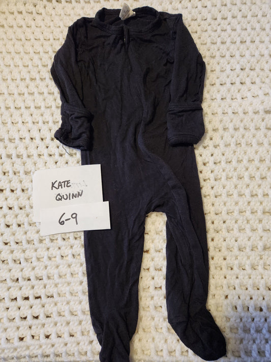 Kate Quinn - 6/9m Bamboo Black zippy 6 Months