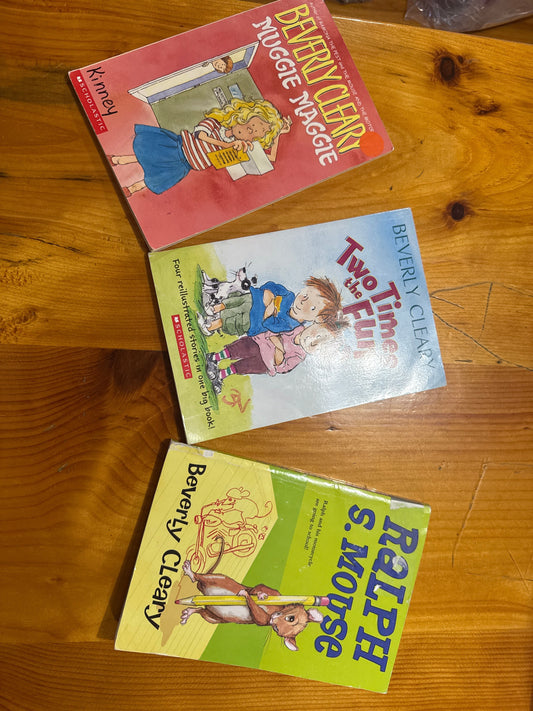Beverly clearly Maggie Maggie, two times the fun, Ralph and his motorcycl 3 books Youth Chapter Book
