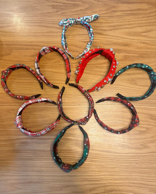 Lot of 9 Christmas headbands, never worn Lot of 9 Christmas headbands, never worn Hat