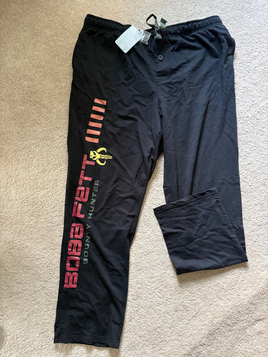 Disney Star Wars The Book of Boba Fett, XL, NWT Lounge Pants, Sweatpants, 2 pockets, elastic waistband, black Men's - XL
