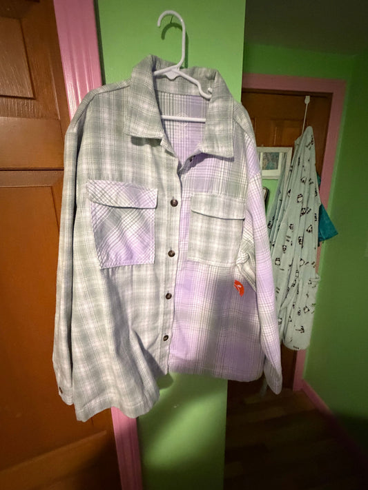 Wonder nation New 14/16 plus heavy plaid shirt 14