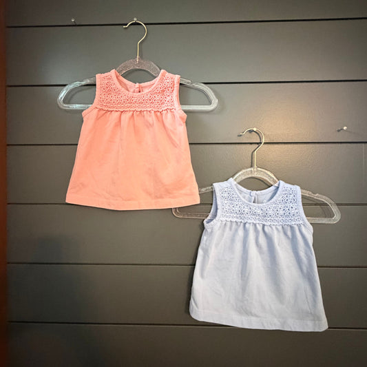 OshKosh Bgosh 2 tank tops 12 Months
