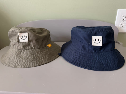 Furtalk Bucket Hats two pack 2 Smile Bucket hats 6-24months size Hat