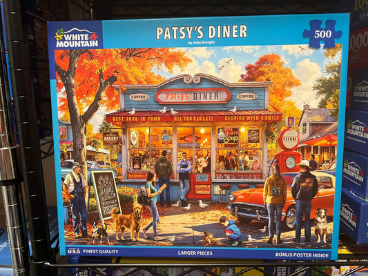 White Mountain Puzzle 500 piece puzzle. No smoking/No pet home. Assembled once.