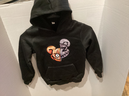 Unknown Black pullover sweatshirt with madness print uk size 130 9