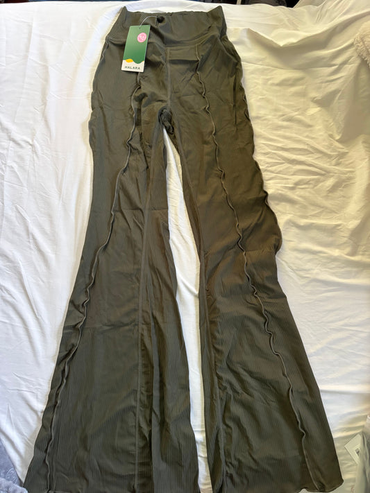 Halara, xsmall, pants NWT green flare ribbed pants Women's - XS