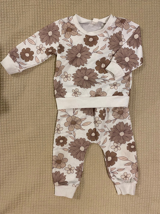 Amazon Matching floral jumpsuit 12 Months