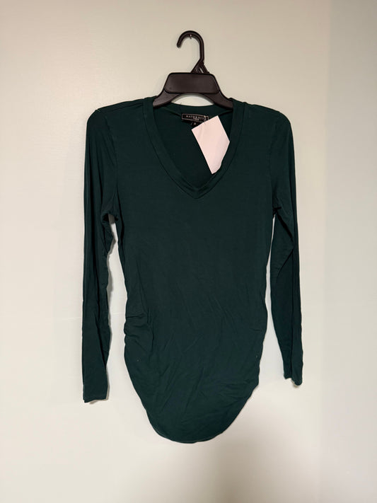 Maternity vibes shirt Dark Green maternity shirt. Women's Med 8-10