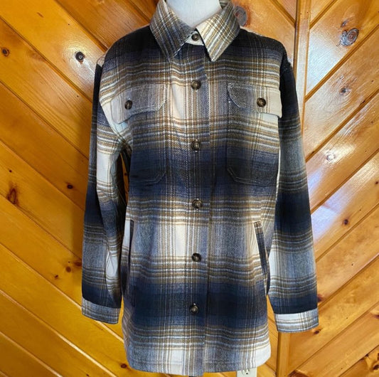 Ski-doo Medium NWT plaid shirt jacket Shacket Women's - M