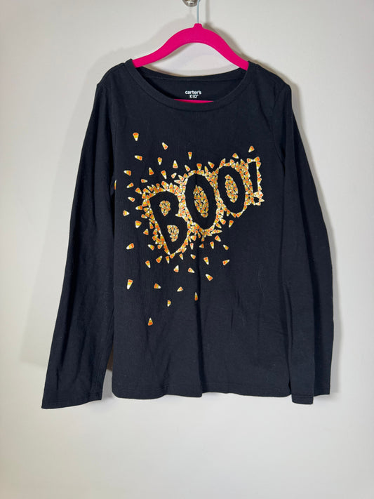 Carter's Black Candy Corn & Gold Boo! Long Sleeve T-shirt 10