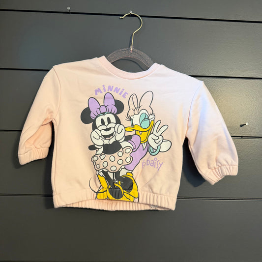 Primark Disney Minnie and Daisy Sweatshirt 6 Months