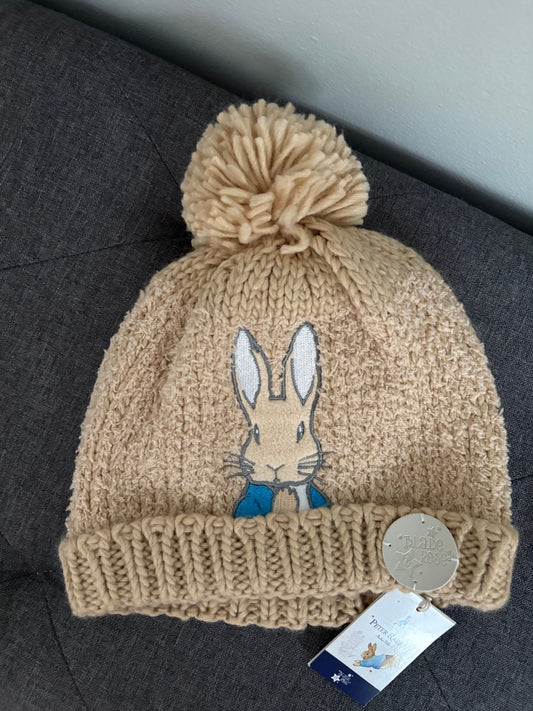Blade and Rose Peter Rabbit Toddler Hat New with Tags Winter Hat with Pom Pom Size 1-2 Years 18 Months