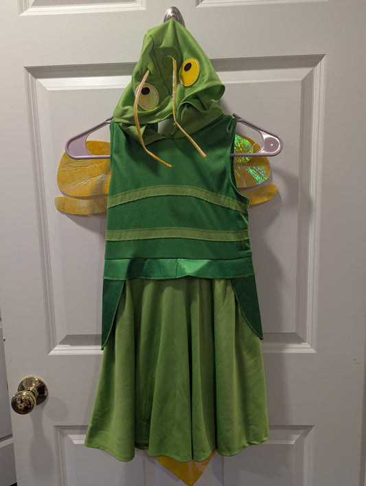 Target Green and Yellow Firefly Costume Dress Light-up Tail 4T/4