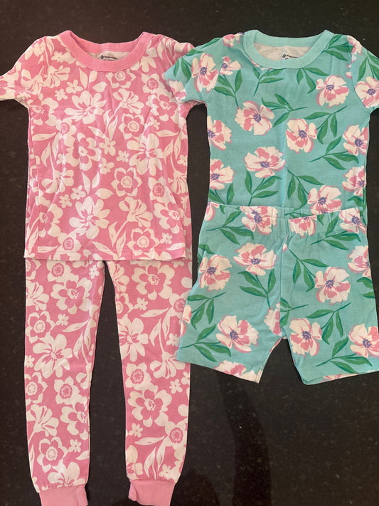 Makers Mark Girls short sleeve pajama sets 4T 4T/4