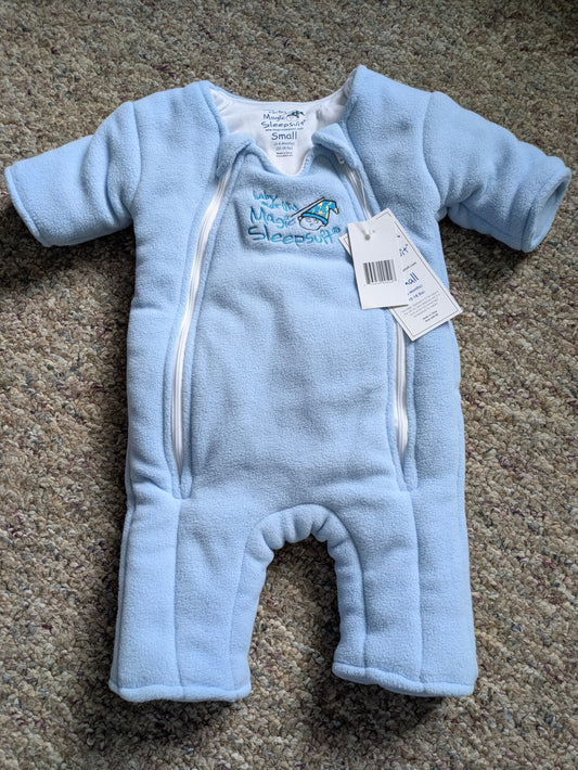 Baby Merlin magic sleep suit style MSS-BS, small Blue magic sleep suit never used, tags still on, batch MH-112 3 Months