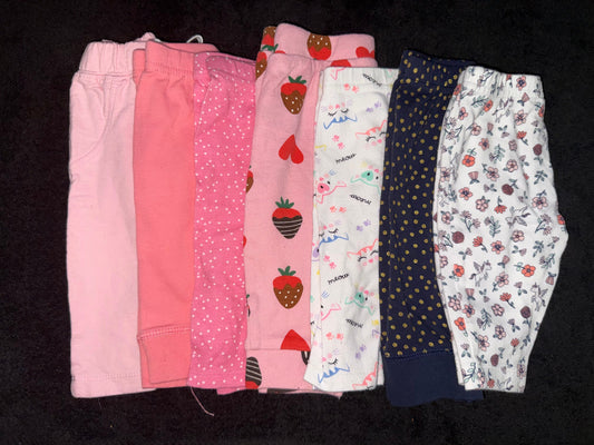 7 piece pants bundle 0-3 months 7 piece pants bundle 0-3 months 3 Months