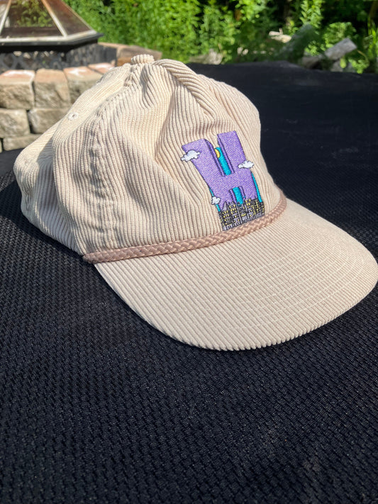 HUF Corduroy Snapback Hat Tan Hat