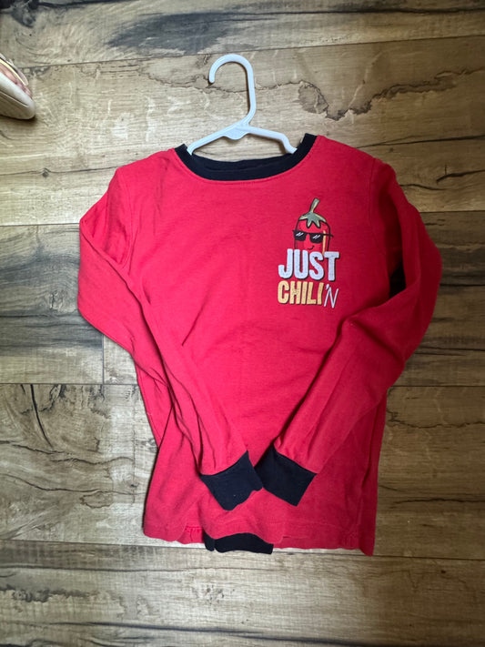 Carters Size 8 pajama set with matching bottoms 8