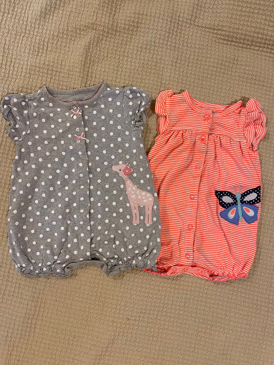 Carters Cotton button up jumper set 12 Months