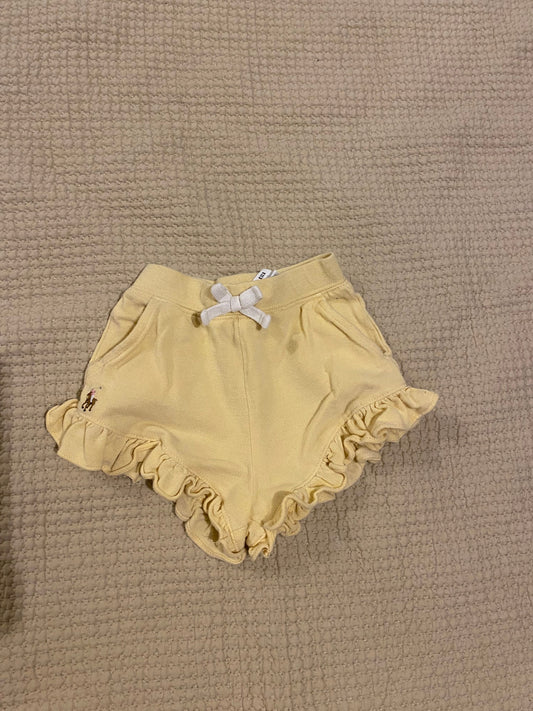 Ralph Lauren Cotton shorts pastel yellow 12 Months