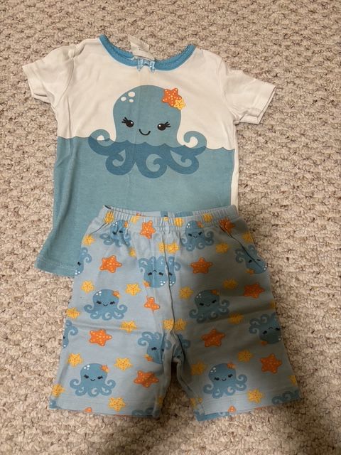 Crazy 8 Octopus summer pj set 4T/4
