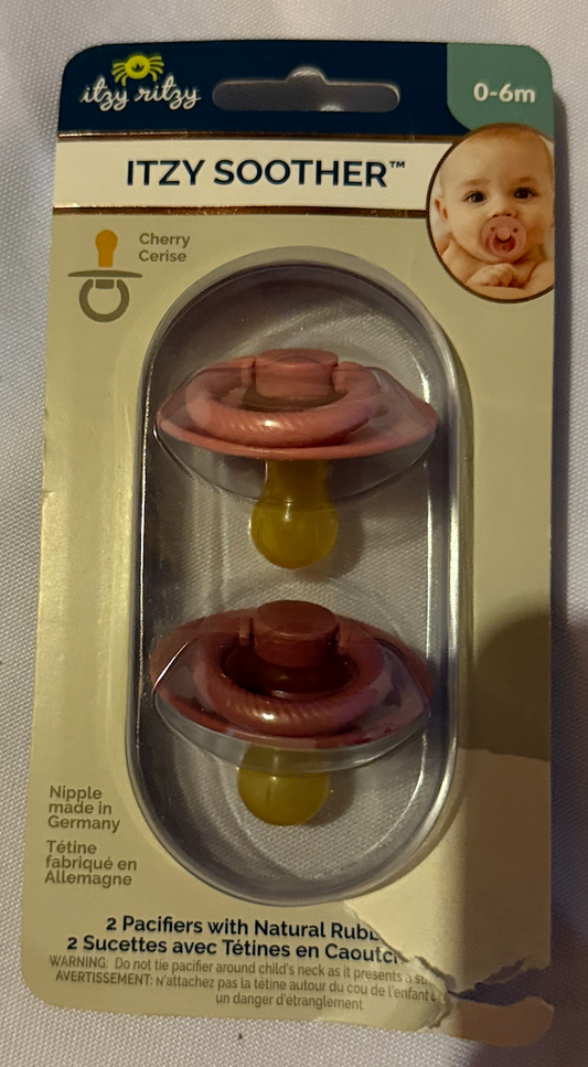 Itzy Ritzy Pacifiers Purple and pink New in package Nursing