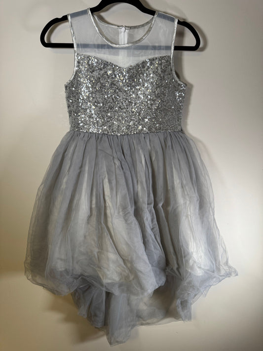 Sunny Fashion Silver Sequin Tutu Tank Dress 10
